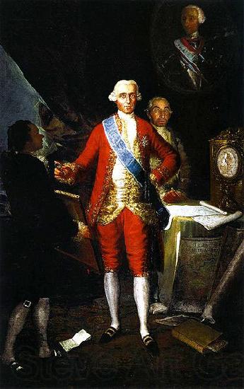 Francisco de Goya Portrait of Jose Monino, 1st Count of Floridablanca and Francisco de Goya